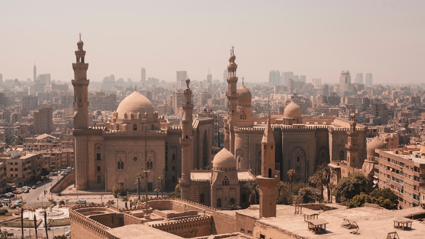 Cairo skyline at dusk — the city where 60+ engineers build globally competitive AI infrastructure